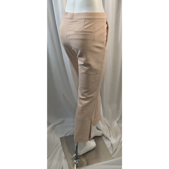Ann Taylor Tan Cropped Trouser Pants Button Detail 12 Academia Preppy Chic 79-41 - Picture 12 of 15